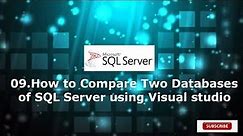 09.How to Compare Two Databases of SQL Server using Visual studio