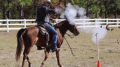 Guns and horses: Cowboy mounted shooting taught at equestrian clinic