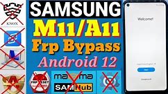 Boom" 100% Tested-New Method | Samsung M11/A11 Android 12 Frp Bypass | Samsung A11/M11 Google Unlock