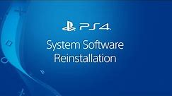 Reinstalling PS4 System Software