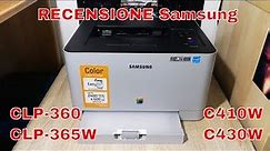 Stampante Laser a Colori Domestica? • Recensione Samsung CLP-360, CLP-365W, C410W, C430W.