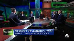 Watch CNBC's 'Halftime Report' investment committee weigh in on Microsoft stock