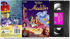 Aladdin (24th August 1994) UK VHS
