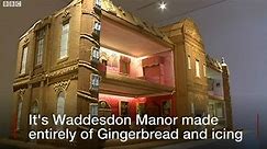 Waddesdon Manor recreated in biscuit form