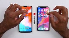 OnePlus 6 vs iPhone X SPEED Test SuperSaf TV