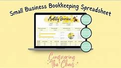 Small Business Bookkeeping Spreadsheet Quick Overview