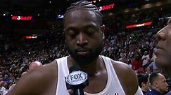 Dwyane Wade's final home postgame interview