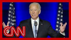 Joe Biden addresses the nation after election victory