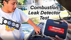 Combustion Leak Detector Test