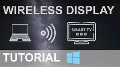 WINDOWS 10 | Wireless Display Sharing Tutorial | MIRACAST