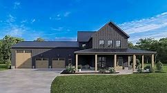 EXCLUSIVE BARN HOUSE PLAN 009-00351 WITH INTERIOR