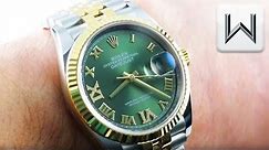 Rolex Datejust 36 Olive Green Steel Gold (126233) Luxury Watch Review
