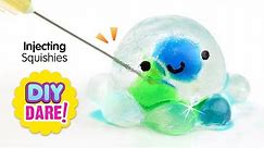 Can you inject color into CLEAR Squishies? DIY DARE!!