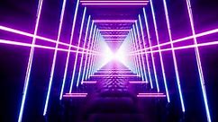 Neon Laser Rays Tunnel Vj Loop