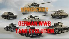 WW2 German tank evolution in Sprocket tank designer