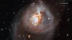 Beautiful Starburst Galaxy is the Messy Result of a Violent Cosmic Crash