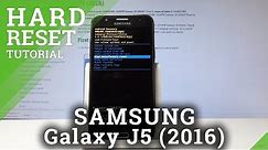 HARD RESET SAMSUNG Galaxy J5 (2016) - Wipe Data / Factory Reset