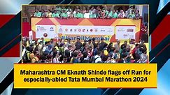 Run for especially-abled Tata Mumbai Marathon 2024 flagged off by Maharashtra CM Eknath Shinde