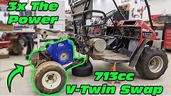 713cc V Twin Kawasaki Mule ~ Gearing & V Twin Engine Upgrade