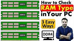 3 Ways to Check if RAM Type is DDR , DDR2, DDR3 or DDR4 in Windows PC | in Hindi