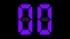 Digital clock countdown, LCD display