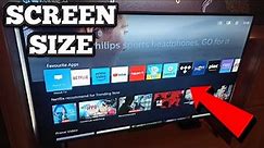 How To Change Screen Size On Philips TV