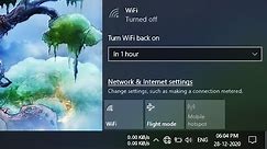 Turn WiFi Back On Manually Windows 10 | Method: 5/6