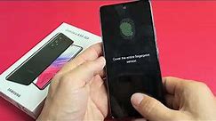 Galaxy A53: How to Setup Fingerprint ID Password