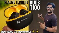realme Techlife Buds T100 True Wireless Earbuds Unboxing & Detailed Review ⚡⚡