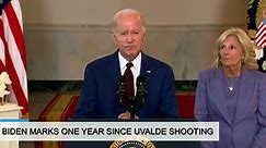 Biden marks one year since Uvalde mass shooting