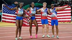 United States sets world record in 4x400m mixed relay at athletics worlds