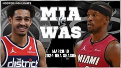 Miami Heat vs Washington Wizards Full Game Highlights | Mar 10 | 2024 NBA Season