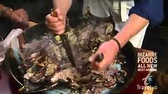 Andrew Zimmern eats a Tuna Head in Tokyo