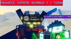 How to beat upgraded titan boombox without dealing damage in SUPER BOX SIEGE DEFENSE