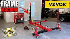 TAKING DELIVERY OF A NEW FRAME MACHINE FOR UNDER $2,000! VEVOR AUTO BODY FRAME STRAIGHTENER REVIEW…