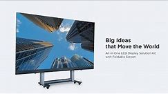 Big Ideas that Move the World - ViewSonic All-in-One LED Display Solution Kit | Foldable Screen