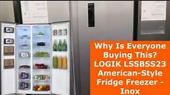 Why Is Everyone Buying This? LOGIK LSSBSS23 American-Style Fridge Freezer - Inox