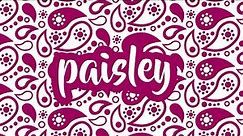 How to create your own paisley pattern!