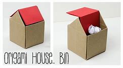 Origami Trash Bin Tutorial - DIY - Paper Kawaii