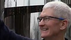 Apple CEO Tim Cook Celebrates Vision Pro Launch in NYC