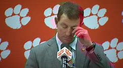 Dabo Swinney Post Game Press Conference || Game 12 || South Carolina