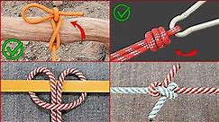 Top 20 Rope Hacks and Knots! Top Rope Techniques!
