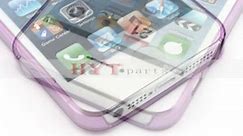 Hytparts.com-For iPhone 5 Ultra Thin Hard Plastic Wrap Up Case Purple