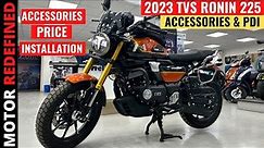 2023 TVS Ronin 225 BS6 PDI & All Accessories Installation With Price | Motor Redefined.