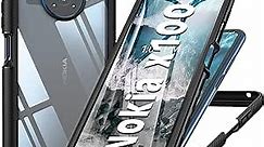 JXVM for Nokia X100 Phone Case: Full Protection Shockproof Rugged Phone Cover with Built-in Screen Protector - Clear Back Phone Cases Design for Nokia X100