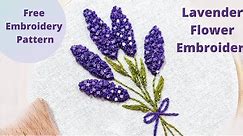 Unique French Knot Flowers Easy Lavender Stitch🧵🪡🧶🪡Tutorial Beginners|super creative hand embroidery