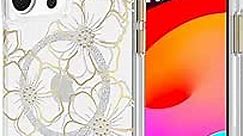 Case-Mate iPhone 15 Pro Max Case - Floral Gems [12ft Drop Protection] [Compatible with MagSafe] Magnetic Cover with Sparkly Rhinestones for iPhone 15 Pro Max 6.7", Anti-Scratch, Shockproof, Slim