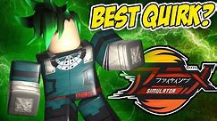 WHATS THE BEST QUIRK IN ANIME FIGHTING SIMULATOR - Roblox