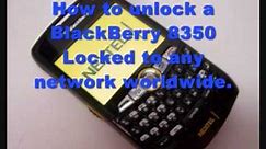 How to unlock a BlackBerry 8350 - BlackBerry 8350 IMEI Unlock Code