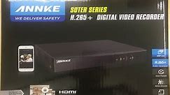 Annke 8 Channel H 265+ CCTV DVR Unboxing & Demo / Setup - Soter Series Video Recorder - Model DW81KD